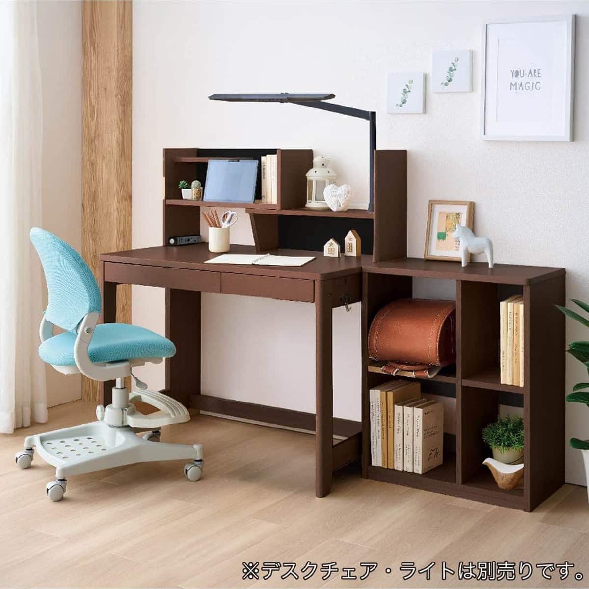 デスク＋シェルフセット(ミニマル MDF-152 WT)【島忠ホームズ商品