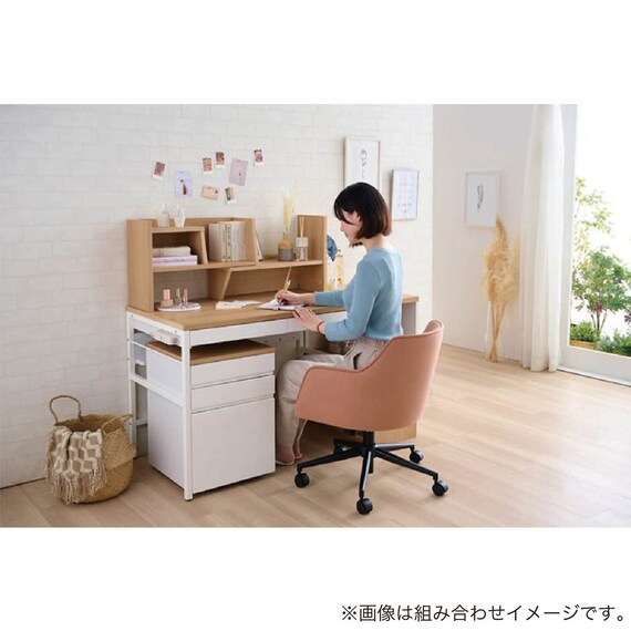 くみあわせデスク(MDF-155 MOWH コンセントBOX付き)【島忠ホームズ商品】 3枚目画像