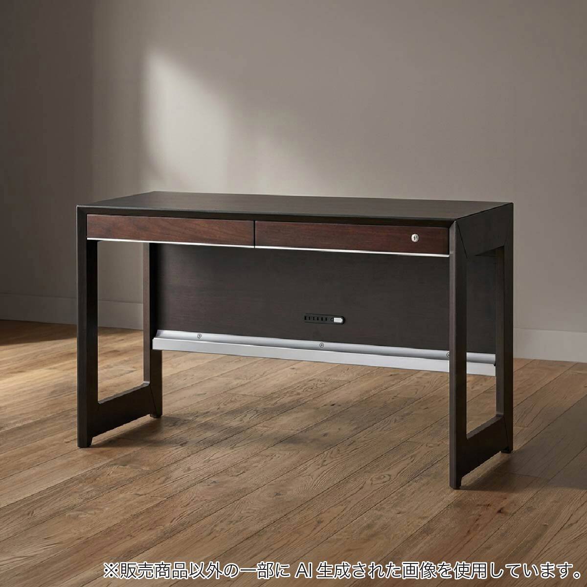 引き出し付きデスク(幅90cm WISE KWD-631 BW)【島忠ホームズ商品