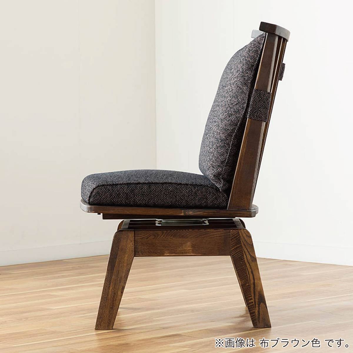 回転式ダイニングチェア(新都 C498K PVC/BR)【島忠ホームズ商品