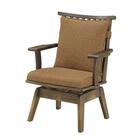 回転式ダイニングチェア(新都 C498KA 肘付き 布BE)【島忠ホームズ商品】 1枚目画像