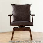 回転式ダイニングチェア(新都 C498KA 肘付き 布BE)【島忠ホームズ商品】 10枚目画像