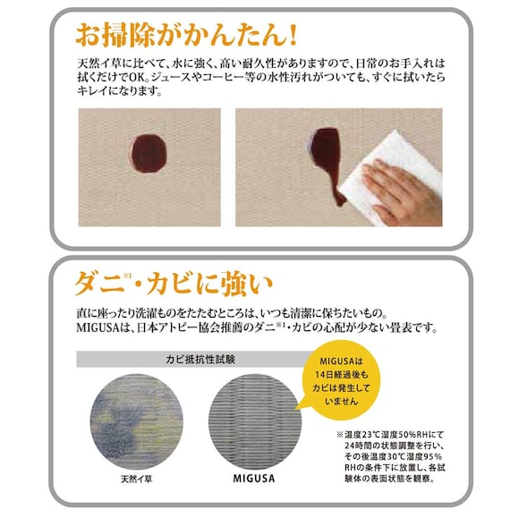 畳シングルベッド(スピーク3 MIGUSA WW/GR)【島忠ホームズ商品】 5枚目画像