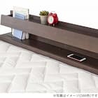 シングル 棚・収納付きベッドフレーム(スピーク3 浅型 WW)【島忠ホームズ商品】 3枚目画像