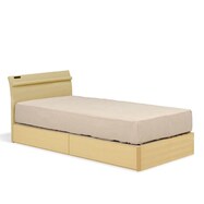 コンセント・収納付きベッドフレーム(スピーク3 浅型)【島忠ホームズ商品】