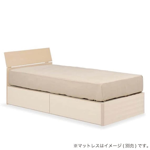 シングル収納付きベッドフレーム(スピーク3 深型 WW)【島忠ホームズ商品】 1枚目画像