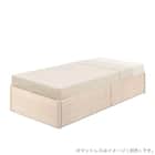 シングル 収納付きヘッドレスベッドフレーム(スピーク3 深型 WW)【島忠ホームズ商品】 1枚目画像