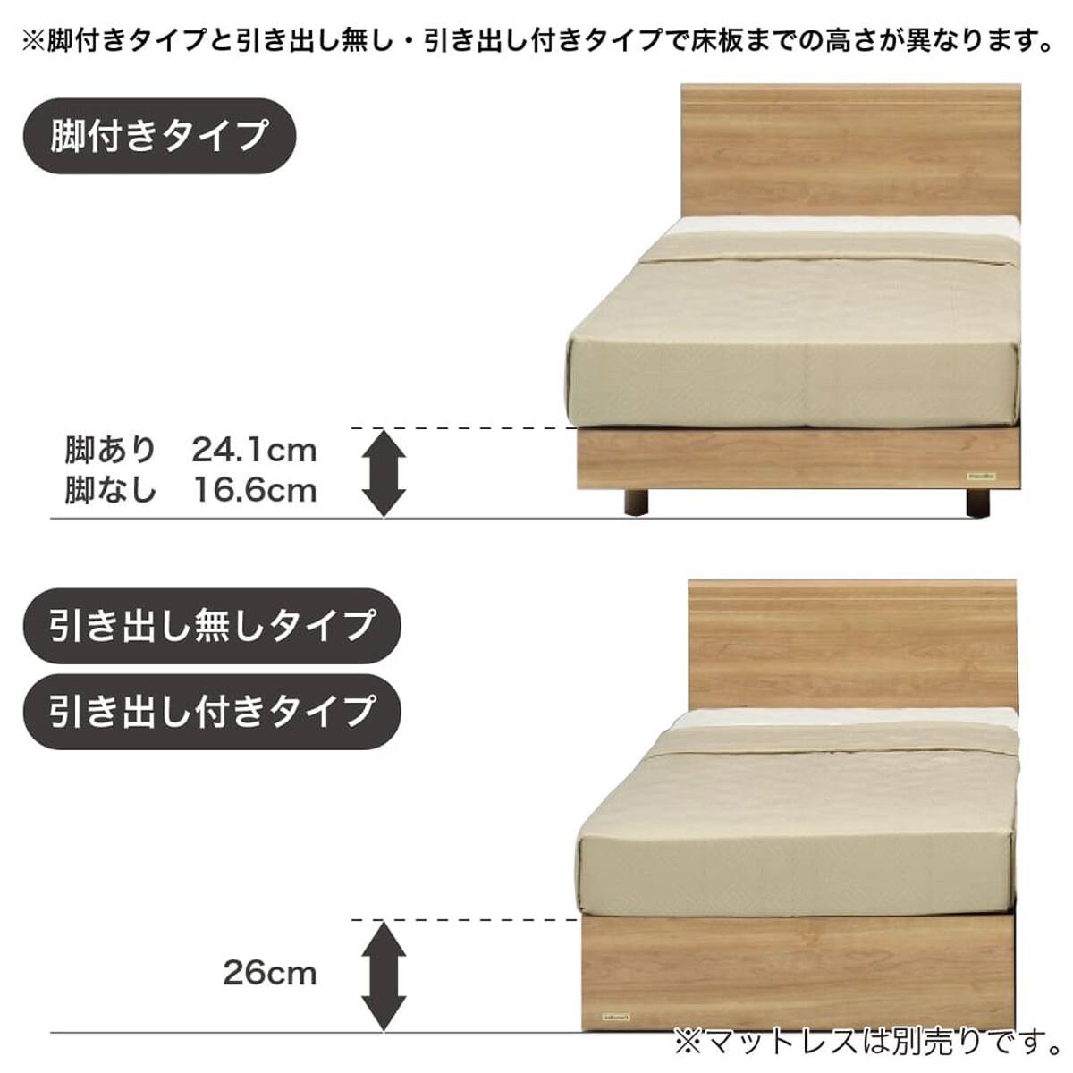 ダブル ベッドフレーム(PR70-05Fレッグ NA)【島忠ホームズ商品