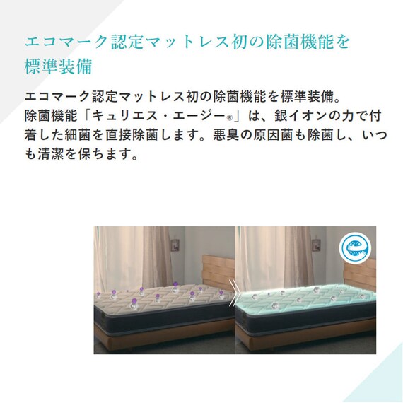 シングルマットレス(LT9900 PW ハード)【島忠ホームズ商品】 3枚目画像