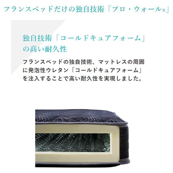 シングルマットレス(LT9900 PW ハード)【島忠ホームズ商品】 6枚目画像