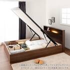 セミシングル 棚・照明・コンセント・収納付きベッドフレーム(チョイスミー CI 300たて開き WH)【島忠ホームズ商品】 13枚目画像