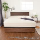 セミシングル 収納付きベッドフレーム(チョイスミーF 300たて開き WH)【島忠ホームズ商品】 9枚目画像