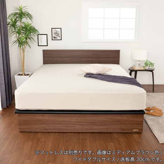 セミシングル 収納付きベッドフレーム(チョイスミーF 300たて開き WH)【島忠ホームズ商品】 9枚目画像