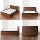 セミシングル 収納付きベッドフレーム(チョイスミーF 300たて開き WH)【島忠ホームズ商品】 14枚目画像