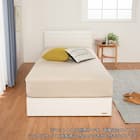 セミシングル 収納付きベッドフレーム(チョイスミーF 300引き付き WH)【島忠ホームズ商品】 14枚目画像