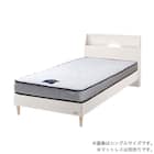 セミシングル 棚付きベッドフレーム(チョイスミー SC300レッグ WH)【島忠ホームズ商品】 1枚目画像