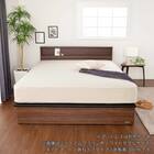 セミシングル 棚・収納付きベッドフレーム(チョイスミー SC300たて開き WH)【島忠ホームズ商品】 10枚目画像