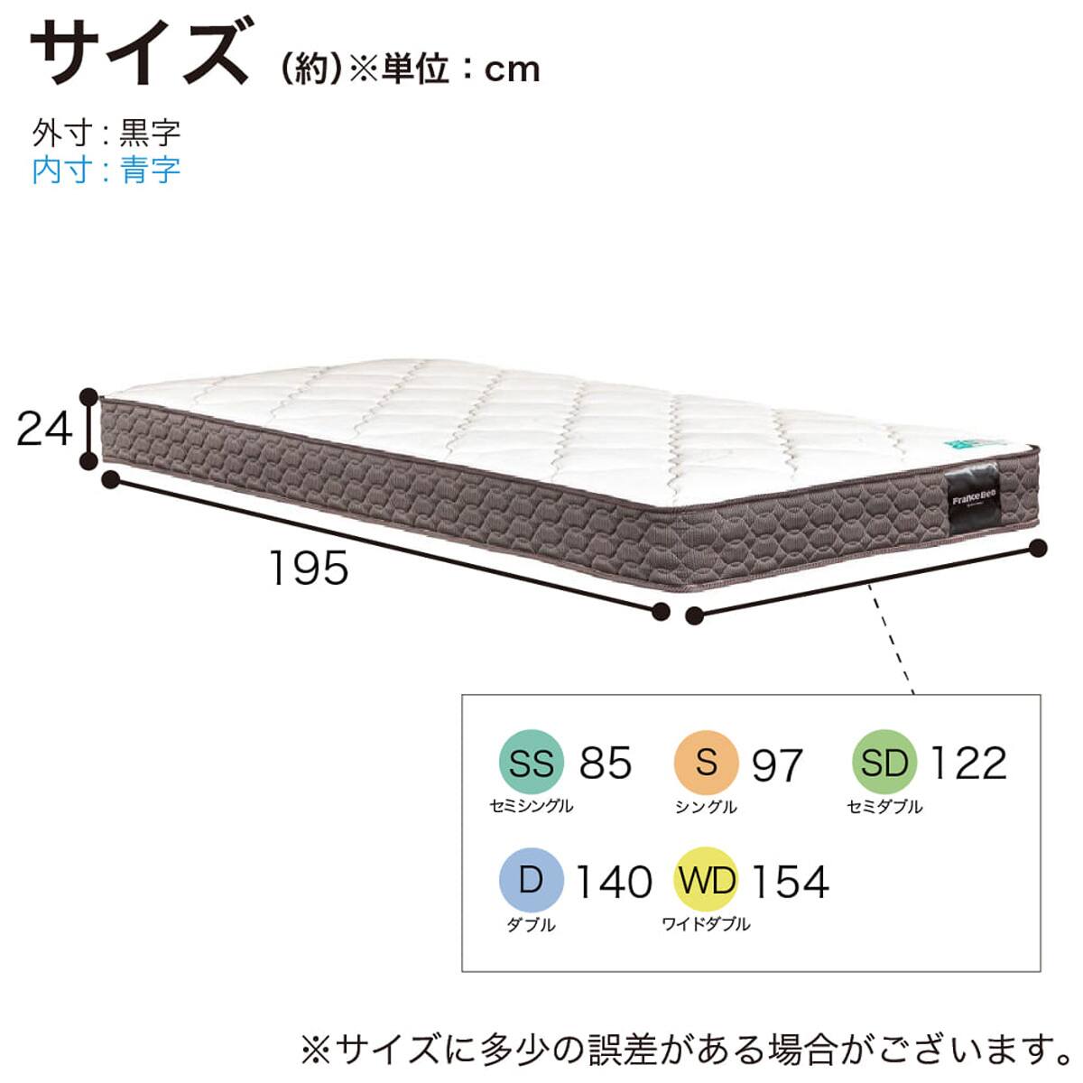 シングルマットレス(ハイジェニック ハード)【島忠ホームズ商品