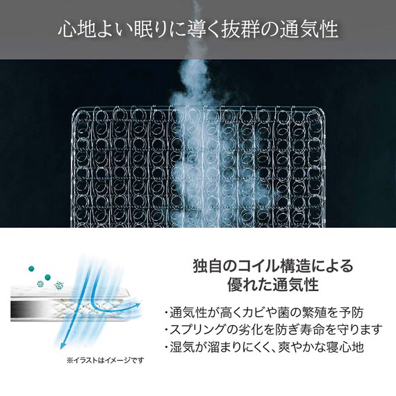 セミシングルマットレス(ハイジェニック ハード)【島忠ホームズ商品】 7枚目画像