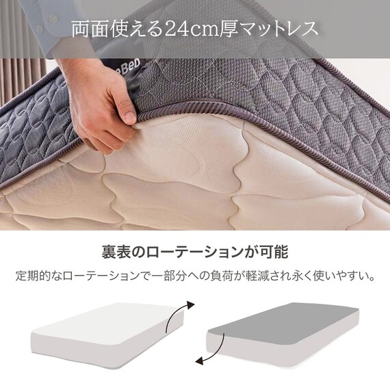 セミシングルマットレス(ハイジェニック ハード)【島忠ホームズ商品】 11枚目画像