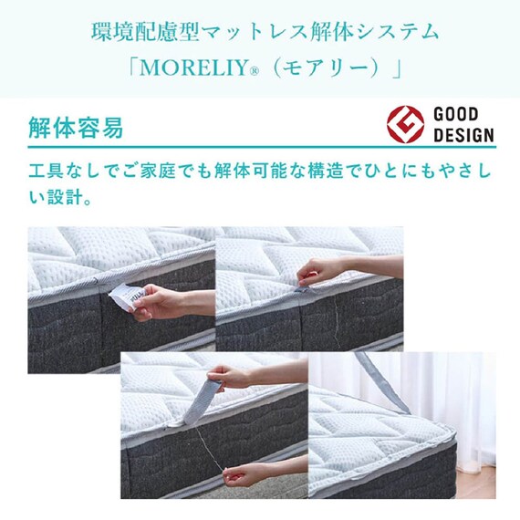 セミシングルマットレス(ハイジェニックプレミアムPW)【島忠ホームズ商品】 18枚目画像