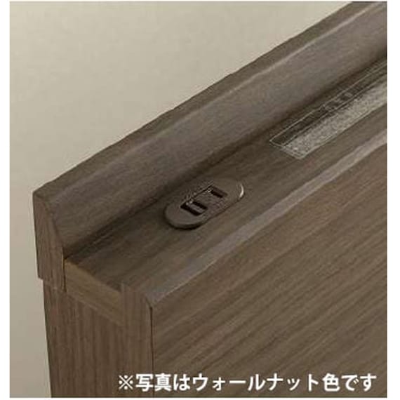 シングル コンセント・収納付きベッドフレーム(FファディアSC1 260跳ね上げ ナチュラル)【島忠ホームズ商品】 2枚目画像