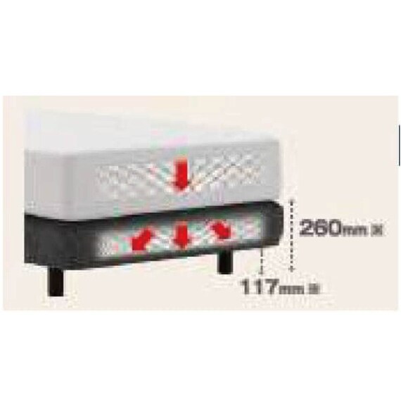 シングルベッドフレーム(Fファディア SF1 ダブルスプリング)【島忠ホームズ商品】 2枚目画像