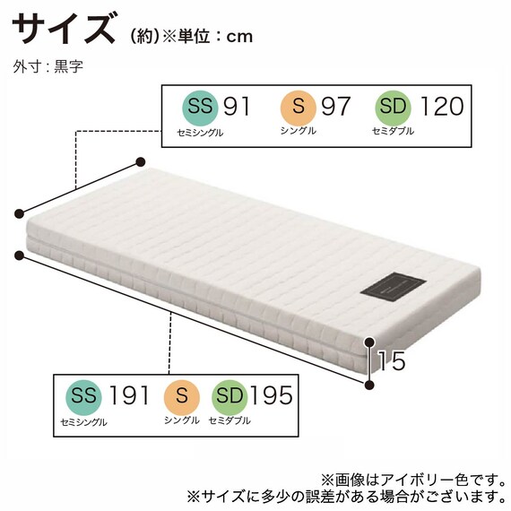 シングル電動ベッド用マットレス(グレイクス 1000RB-ZA097G)【島忠ホームズ商品】 4枚目画像