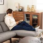 シェーズロングソファ 布張りタイプ(フロード W13445 MK/B934)【島忠ホームズ商品】 10枚目画像