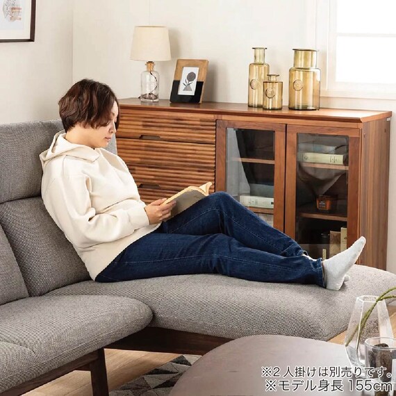 シェーズロングソファ 布張りタイプ(フロード W13445 MK/B934)【島忠ホームズ商品】 10枚目画像