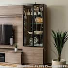 キャビネット(シャルム 40ガラス戸 (左) グレージュ)【島忠ホームズ商品】 4枚目画像