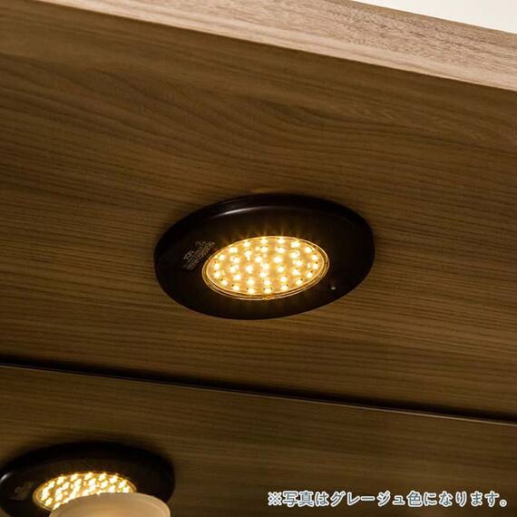 キャビネット(シャルム 40ガラス戸 (左) グレージュ)【島忠ホームズ商品】 9枚目画像