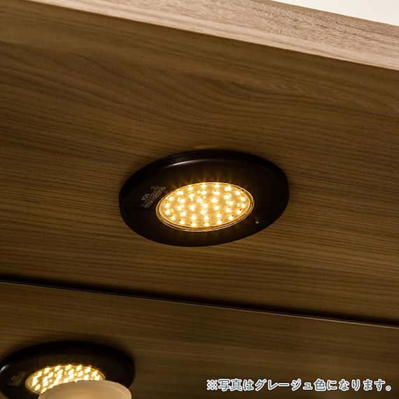 キャビネット(シャルム 40ガラス戸 (左) グレージュ)【島忠ホームズ商品】 9枚目画像