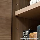 キャビネット(シャルム 60ガラス戸 グレージュ)【島忠ホームズ商品】 6枚目画像