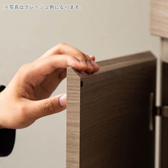 キャビネット(シャルム 60ガラス戸 グレージュ)【島忠ホームズ商品】 7枚目画像