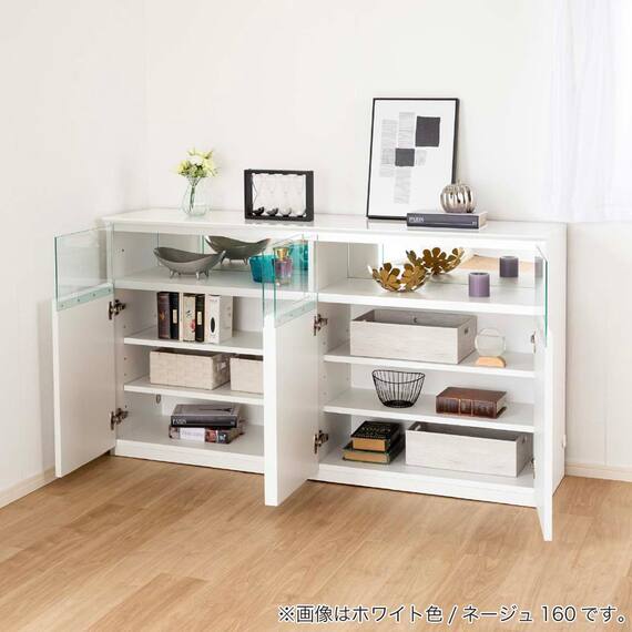 サイドボード(ネージュ 140 ホワイト)【島忠ホームズ商品】 18枚目画像