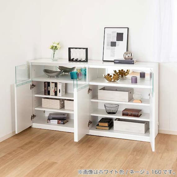 サイドボード(ネージュ 140 ホワイト)【島忠ホームズ商品】 18枚目画像
