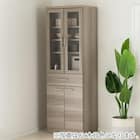 食器棚(ペレットD 60DB WH木目)【島忠ホームズ商品】 2枚目画像