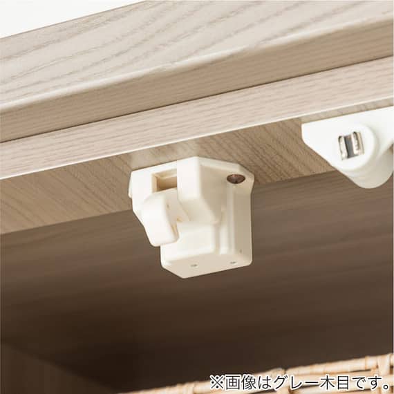 食器棚(ペレットD 60DB WH木目)【島忠ホームズ商品】 6枚目画像