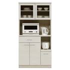 キッチンボード(ペレットD 90OP WH木目)【島忠ホームズ商品】 1枚目画像