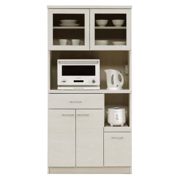 キッチンボード(ペレットD 90OP WH木目)【島忠ホームズ商品】 1枚目画像