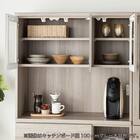 キッチンボード(ペレットD 90OP WH木目)【島忠ホームズ商品】 7枚目画像