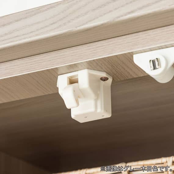 キッチンボード(ペレットD 90OP WH木目)【島忠ホームズ商品】 9枚目画像