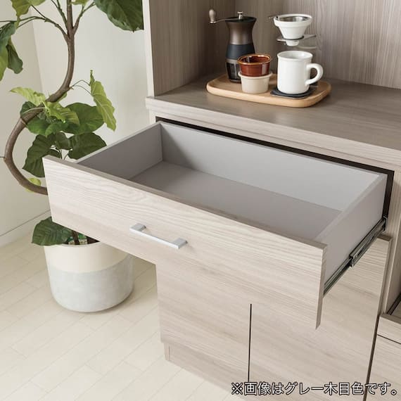 キッチンボード(ペレットD 90OP WH木目)【島忠ホームズ商品】 12枚目画像