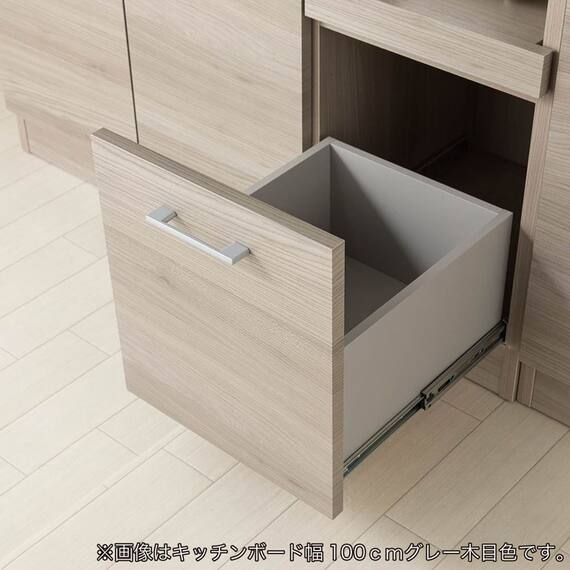 キッチンボード(ペレットD 90OP WH木目)【島忠ホームズ商品】 15枚目画像