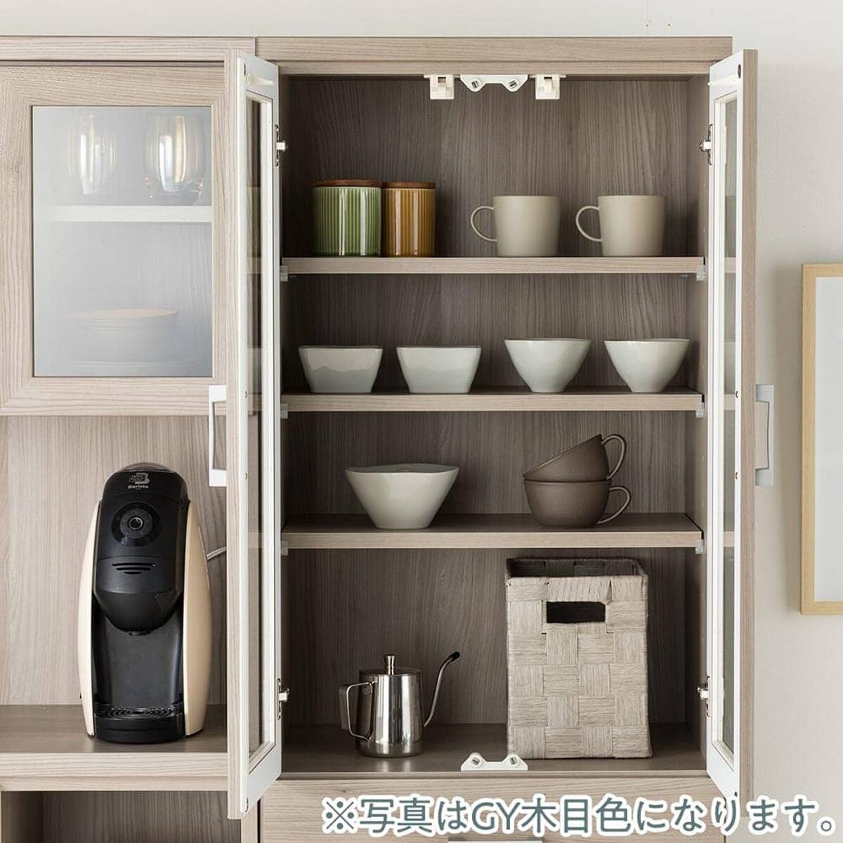 食器棚(ペレットD 60DB GY木目)【島忠ホームズ商品】 | ニトリネット