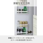 レンジ台(ペレット 80H WH木目)【島忠ホームズ商品】 4枚目画像