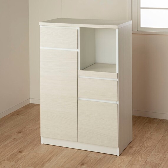 レンジ台(ペレット 80H WH木目)【島忠ホームズ商品】 15枚目画像