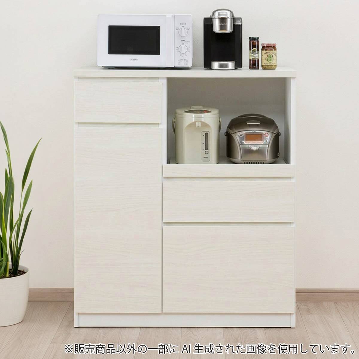 レンジ台(ペレット 80H GY木目)【島忠ホームズ商品】 | ニトリネット
