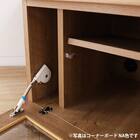 コーナーにも対応するテレビボード(メリル 120コーナー WN)【島忠ホームズ商品】 7枚目画像